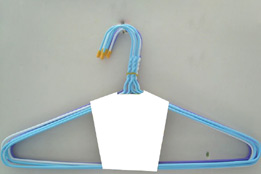 BLUE PVC COATED HANGERS